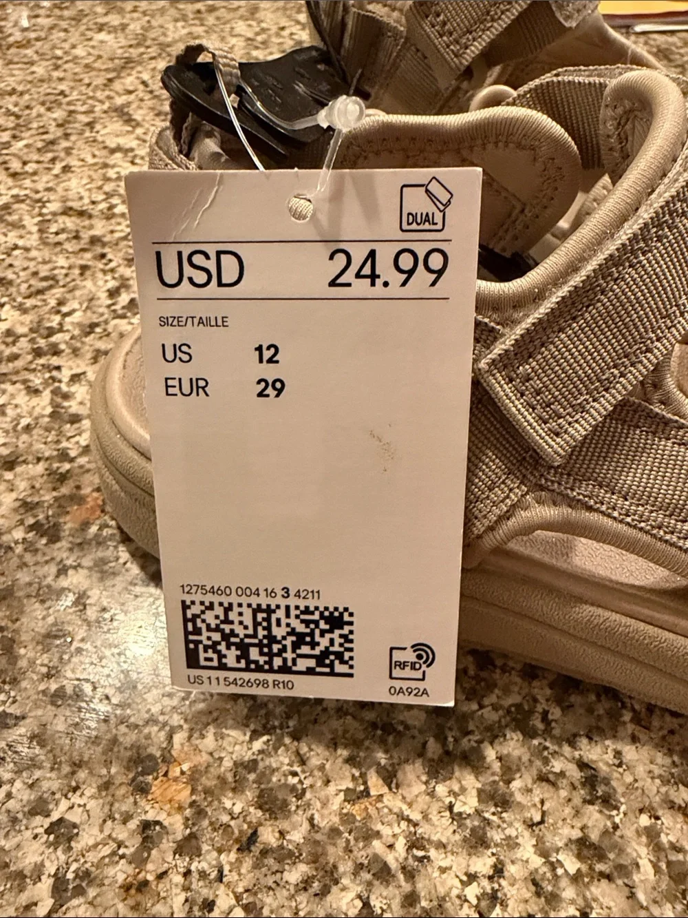 H&M Kids Tan Adjustable Strap Sandals